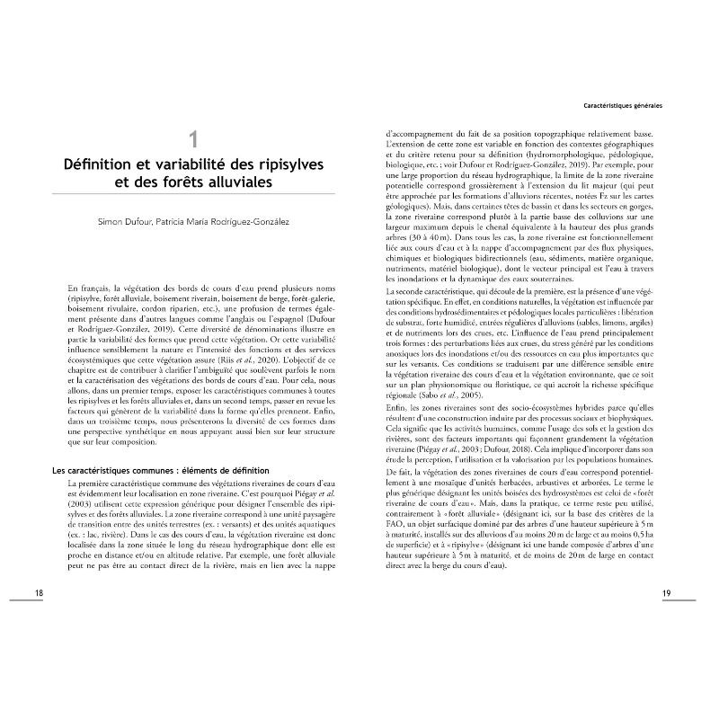 Ripisylves et forêts alluviales - Connaissances et gestion en contexte de changements globaux