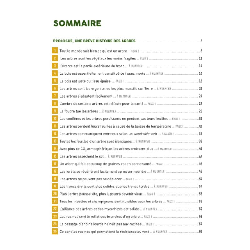50 idées fausses sur les arbres