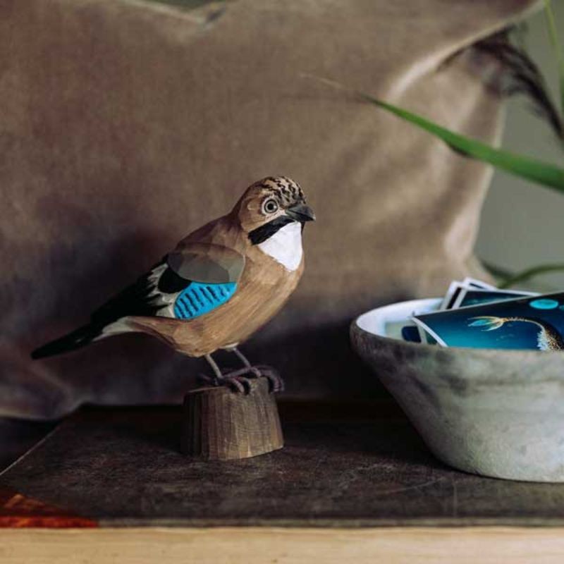 DecoBird Geai des chênes - Statuette en bois