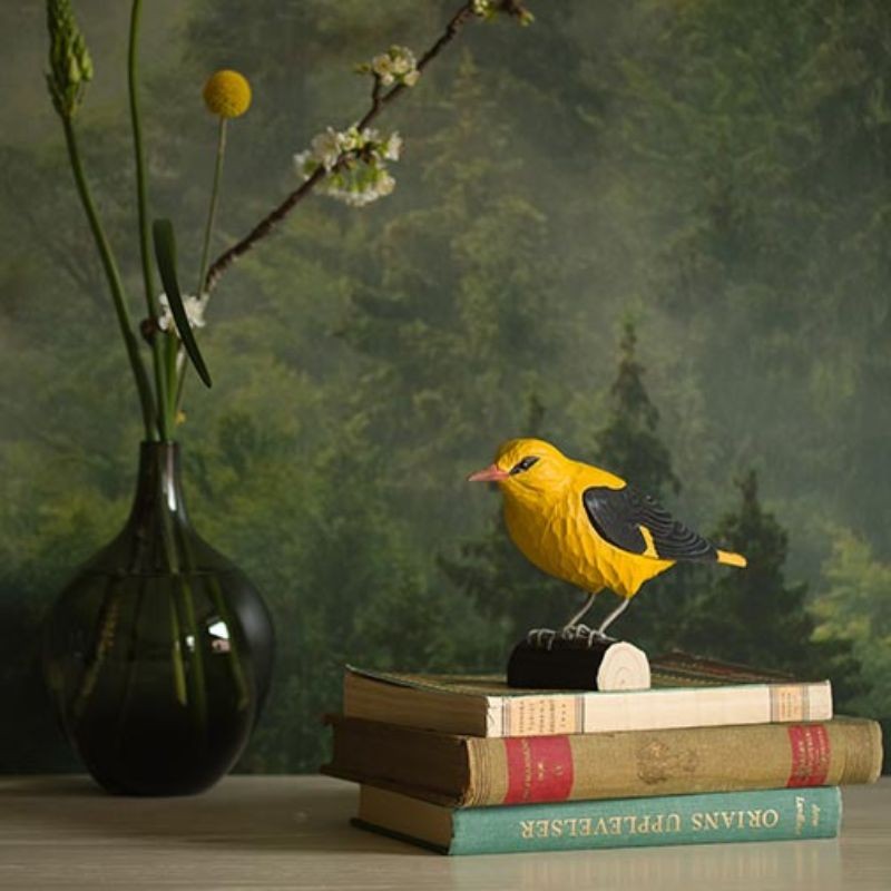 DecoBird Loriot d'Europe - Statuette en bois