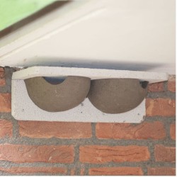Nichoir pour hirondelles de fenêtre KN HZ 03 - Double - Béton de bois