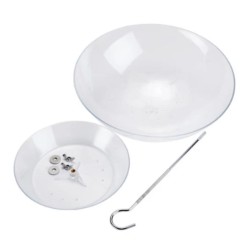 Mangeoire à oiseaux transparente en forme de parapluie