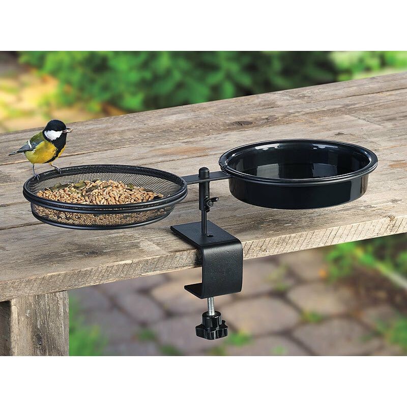 Abreuvoir et mangeoire pour balcon