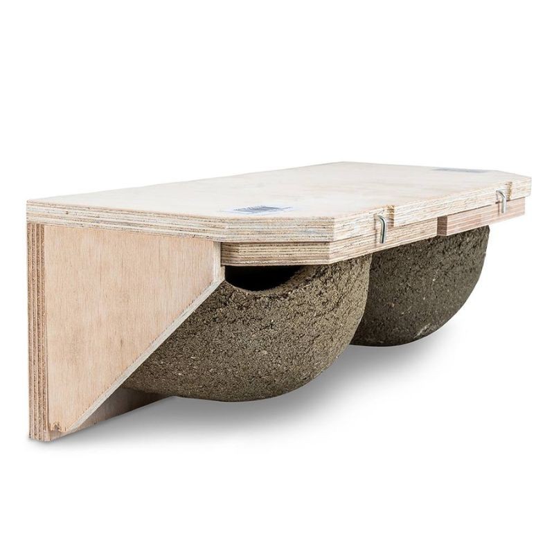 Nichoir amovible pour hirondelles de fenêtre KN HZ 09 - Double - Béton de bois