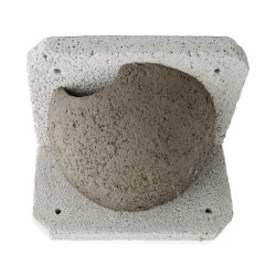 Nichoir pour hirondelles de fenêtre KN HZ 04 - Simple - Entrée gauche - Béton de bois