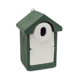 Nichoir trou ovale Seville 32 mm NK SE 07 - Vert - Béton de bois