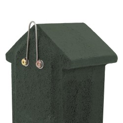 Nichoir trou ovale Seville 32 mm NK SE 07 - Vert - Béton de bois