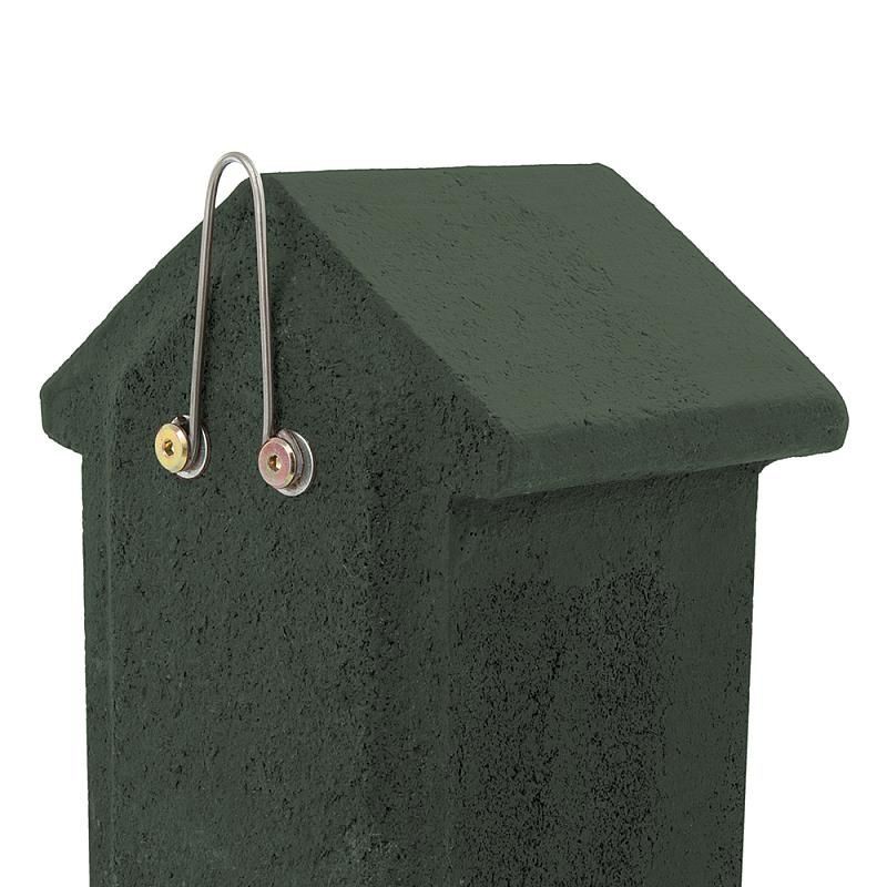 Nichoir trou ovale Seville 32 mm NK SE 07 - Vert - Béton de bois