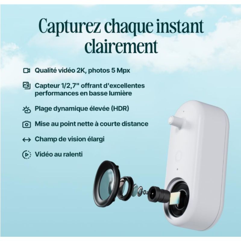 Mangeoire connectée avec caméra IA 2K et alimentation solaire