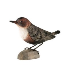 DecoBird Cíncle Plongeur - Statuette en bois