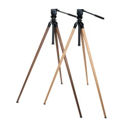 Trépied Kite Ardea Chêne avec rotule Manfrotto 128RC - Naturel ou Foncé