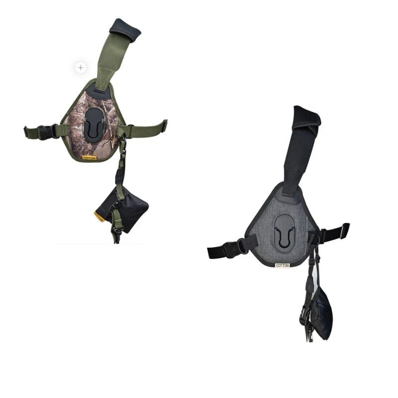 Cotton Carrier - Harnais d'épaule Skout G2 pour jumelles – Camouflage ou gris