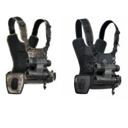 Cotton Carrier - Harnais CCS G3 CAMO pour jumelles et appareil photo – Camouflage ou Gris