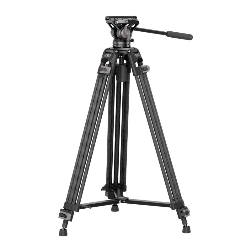 Sirui - Trépied vidéo en fibre de carbone AVT-12 + rotule vidéo légère
