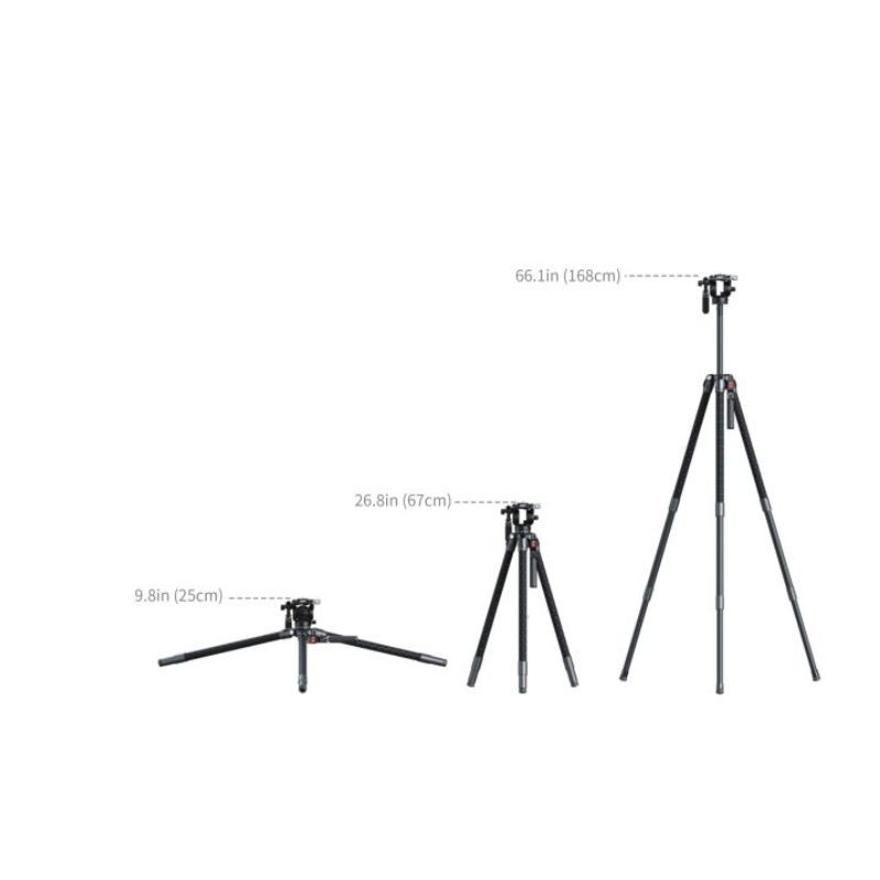 SmallRig - 5305 x Potato Jet TRIBEX SE Hydraulic Trépied - Alu