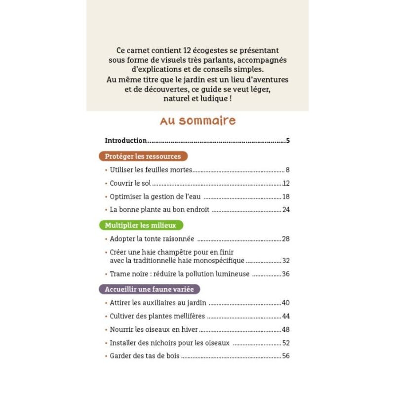 Les antisèches de Terre vivante - Ecogestes au jardin