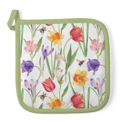 Manique "Fleurs au printemps"