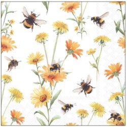 Serviettes "Abeilles" - Table ou Cocktail