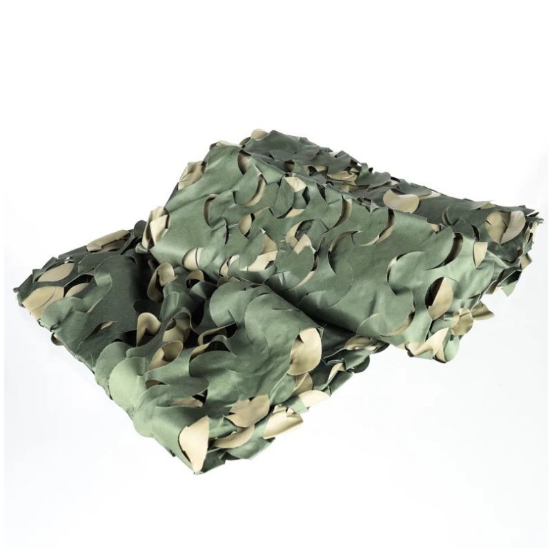 Filet de camouflage 3D feuilles Forêt - Buteo Photo Gear 1,5 x 3 m - Neige/Roseaux/Vert