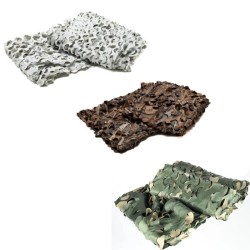 Filet de camouflage 3D feuilles Forêt - Buteo Photo Gear 1,5 x 3 m - Neige/Roseaux/Vert