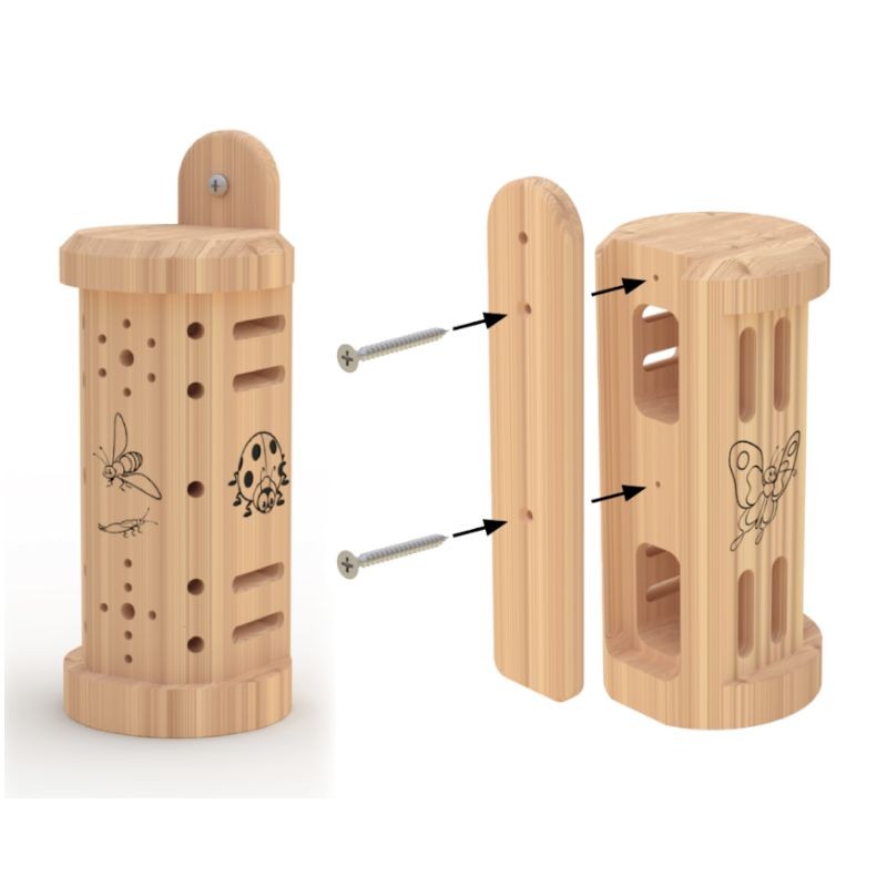 Abri à insectes "Happy Insects" – Bois de mélèze - Europlay