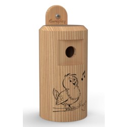 Nichoir "Happy Birds" 28 mm pour petites mésanges  – Bois de mélèze - Europlay