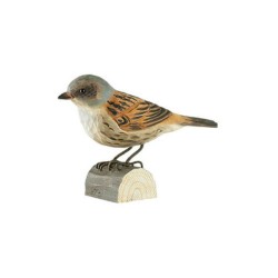 DecoBird Accenteur mouchet - Statuette en bois