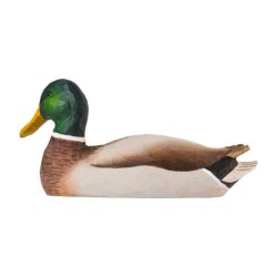 DecoBird Canard colvert mâle - Statuette en bois