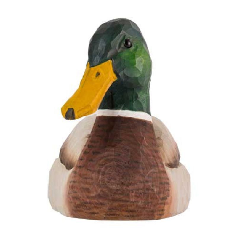 DecoBird Canard colvert mâle - Statuette en bois