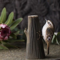 DecoBird Grimpereau des jardins - Statuette en bois