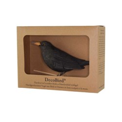 DecoBird Merle - Statuette en bois