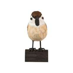DecoBird Moineau friquet - Statuette en bois