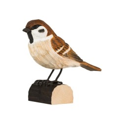 DecoBird Moineau friquet - Statuette en bois