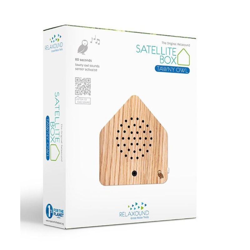 Boîte à sons "Satellitebox Chouette hulotte" - Bois