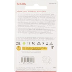 SanDisk Ultra microSDHC 32GB, up to 100MB/s, Class 10, UHS-I, Full HD Video