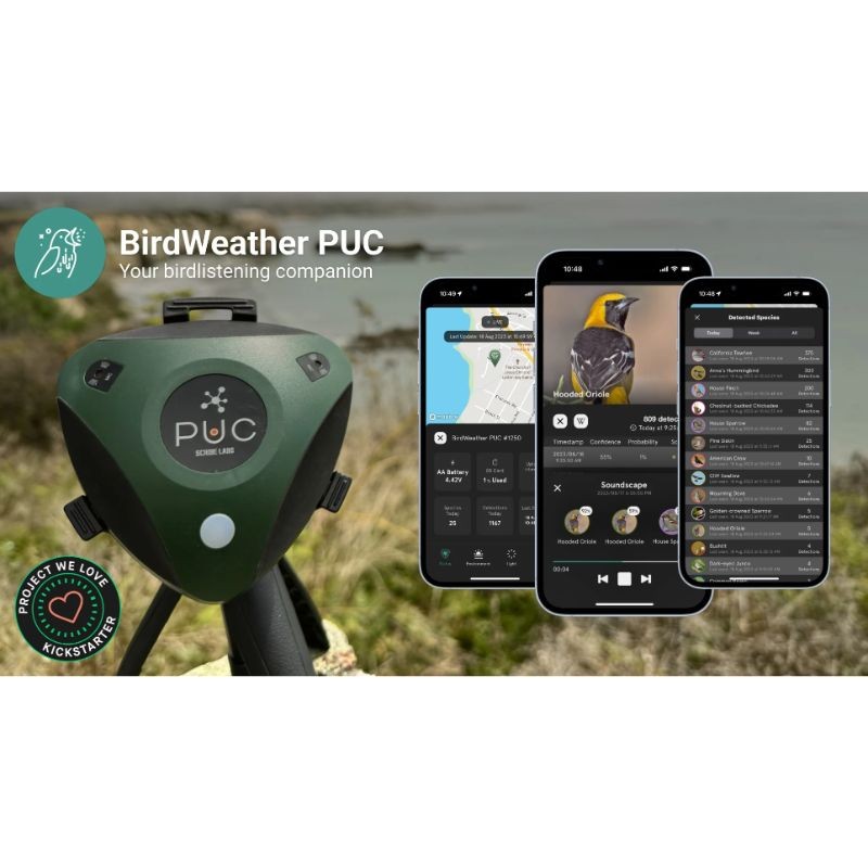 BirdWeather PUC - Détecteur chants d'oiseaux portable