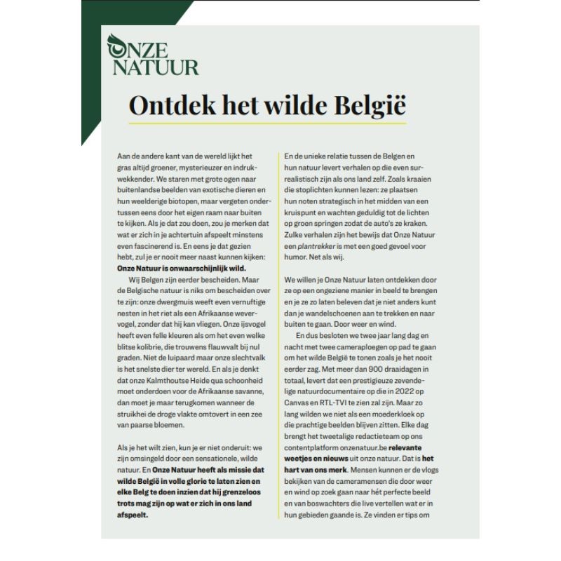 Wandelboek onze natuur - 20 wandelingen door natuurgebieden in de Ardennen en Wallonië