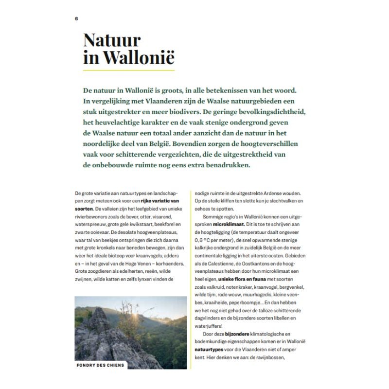 Wandelboek onze natuur - 20 wandelingen door natuurgebieden in de Ardennen en Wallonië