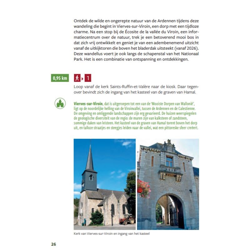 26 wandelingen tussen de Ardennen, de Fagne en de Calestienne