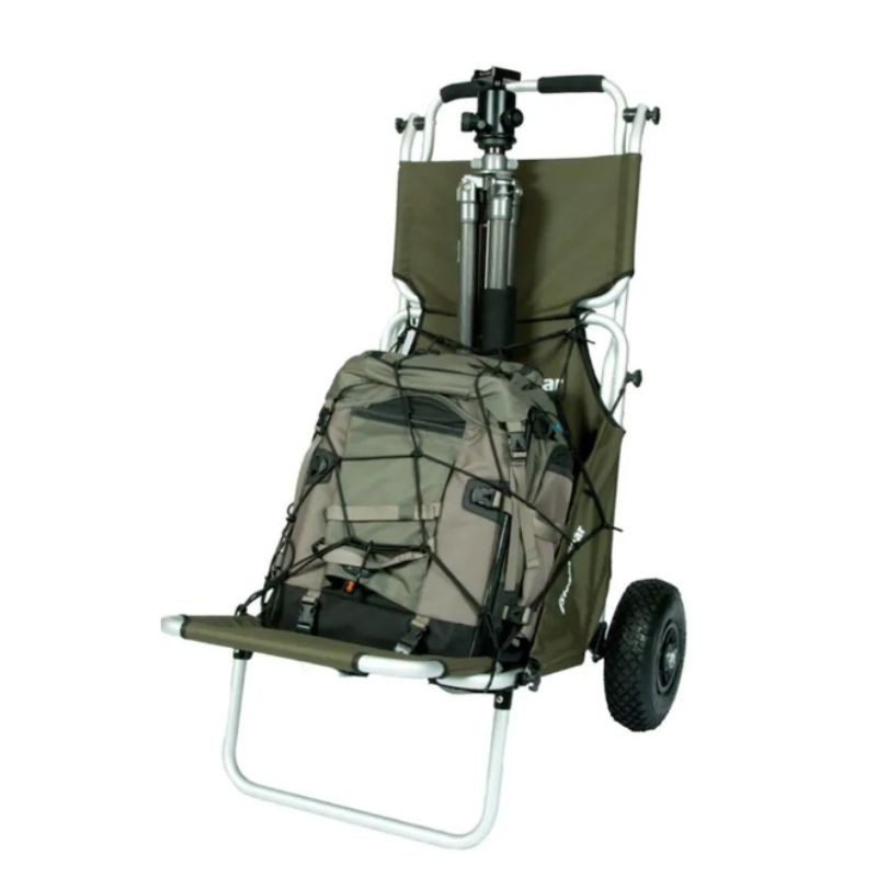 Chariot de transport Stealth Gear M2 vert forêt avec auvent pare-soleil