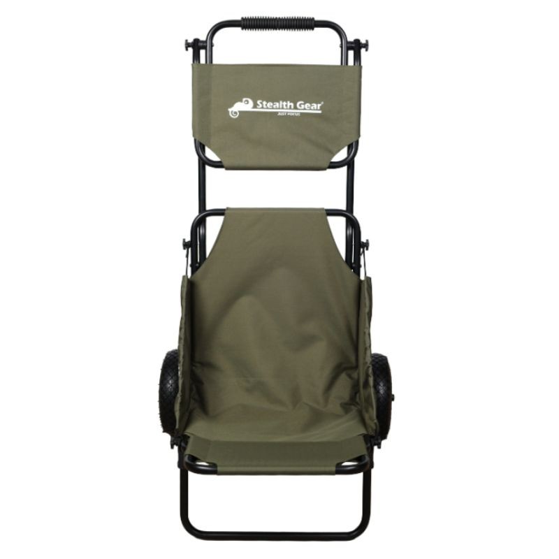 Chariot de transport Stealth Gear M2 vert forêt avec auvent pare-soleil