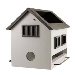 Mangeoire avec Bain Maison rouge ou grise