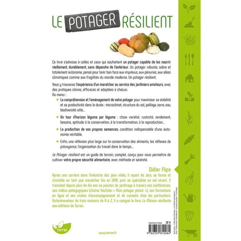 Le Potager résilient - Concevoir un jardin nourricier robuste, sobre et vraiment autonome