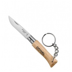 Couteau de poche Porte-clés Opinel N°4 "Classic" - Acier inoxydable/bois,