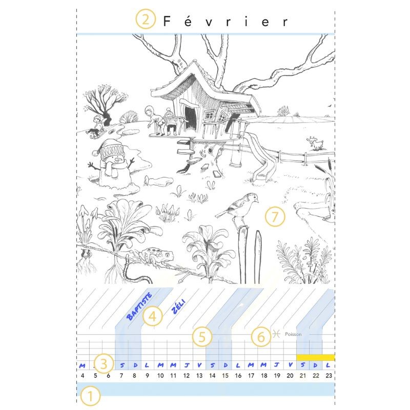 Calendrier panoramique « Une année dans la Forêt »