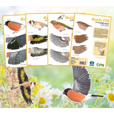 Lot de 4 mobiles “Oiseaux” CPN n°2