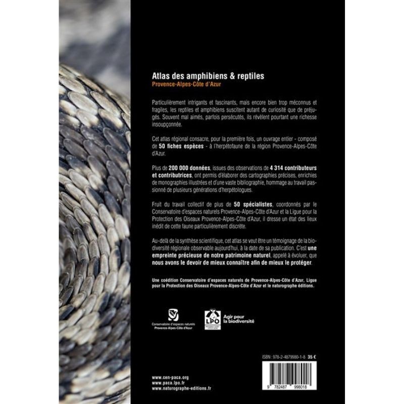 Atlas des amphibiens et reptiles de Provence-Alpes-Côte d'Azur