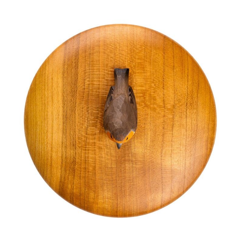 DecoBird Boîte en bois Rouge-gorge