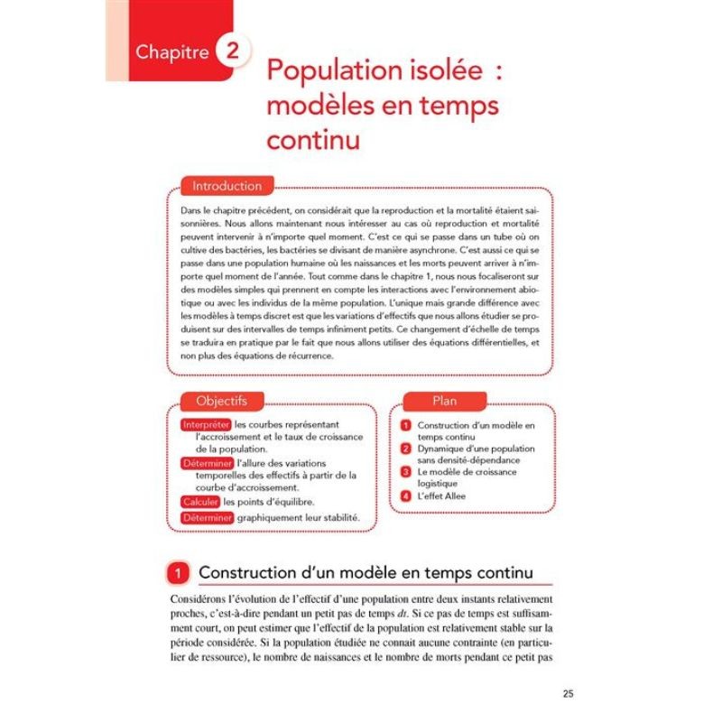 Dynamique des populations - Cours et exercices corrigés