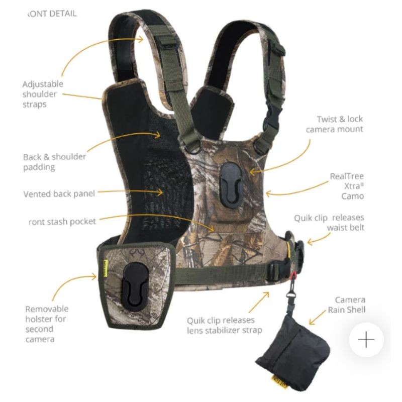 Harnais Double Appareil Photo CCS G3 – Camouflage Realtree Xtra® - Cotton Carrier